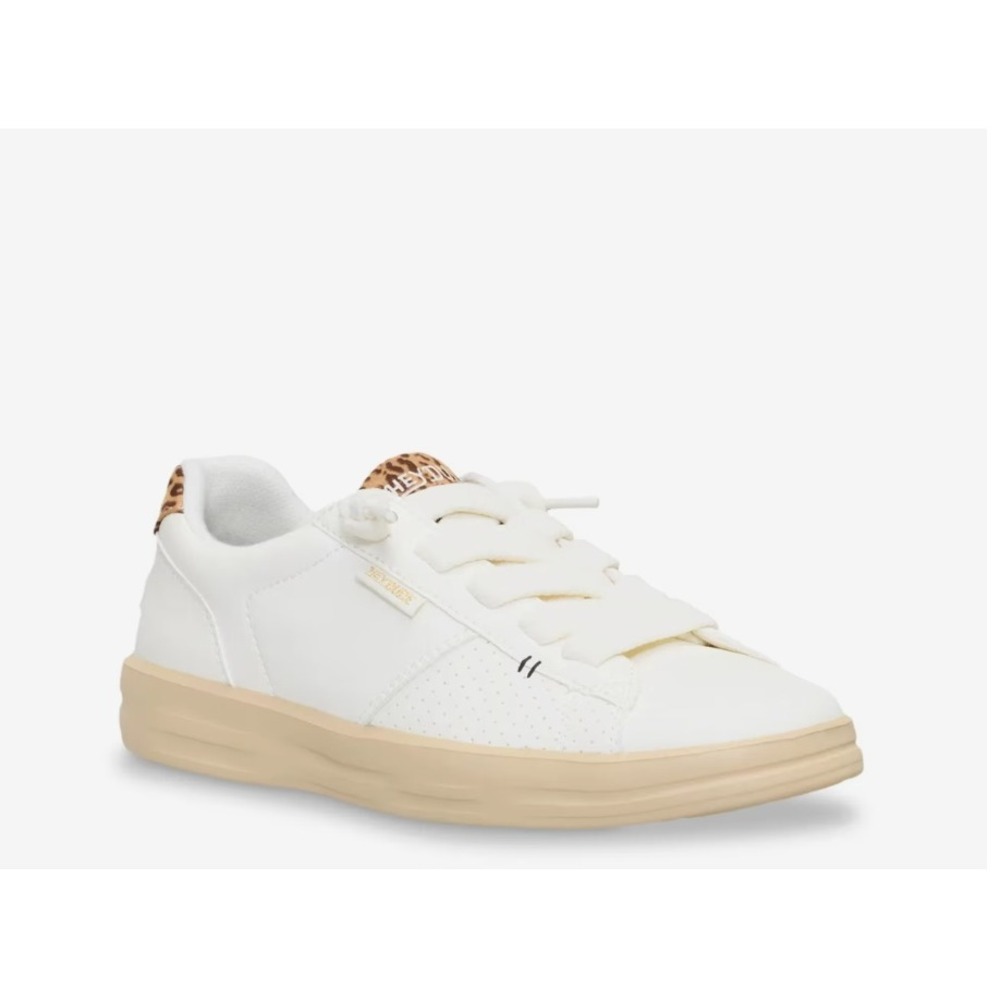 Hey Dude Karina‎ Duo Classic White Leopard Print Women's Shoes Size 10W School